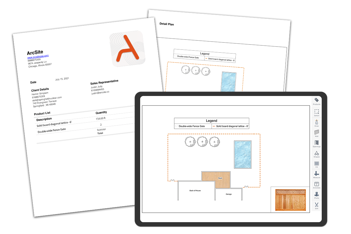 fencing proposal graphic_with iPad fencing proposal graphic_with iPad