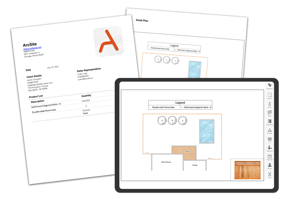 fencing proposal graphic_with iPad fencing proposal graphic_with iPad